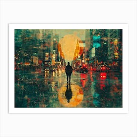 Urban Rhapsody: Collage Narratives of New York Life. New York City 10 Art Print