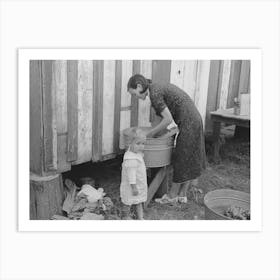 Untitled Photo, Possibly Related To Farmer S Wife Washing Clothes, Near Morganza, Louisiana By Russell Lee 1 Art Print