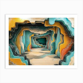 Cave Painting Art Print