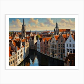 Bruges City  Art Print