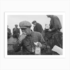 Railroad Workers Eating Lunch, Windsor Locks, Connecticut By Russell Lee Art Print