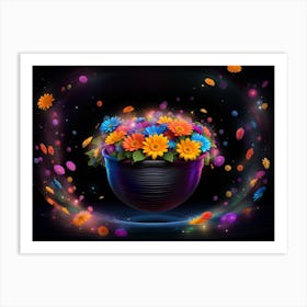 Flowers In A Pot Art Print