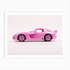 Toy Car Dodge Viper Pink Art Print