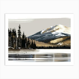 Mountain Lake 1 Art Print