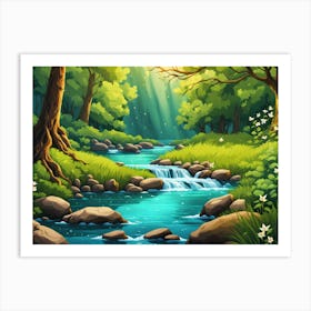 Forest Landscape Art Print