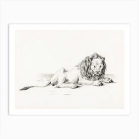 Lying Lion (1822), Jean Bernard Art Print