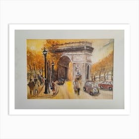 Paris Arc De Triomphe Art Print