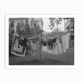 Clothes Hanging On Drying Tree In Backyard, Meriden, Connecticut By Russell Lee Art Print