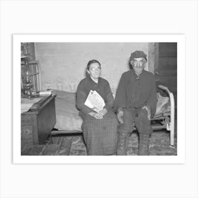 William Hubbard, Seventy Five, And His Wife, One Of The Oldest Residents In Emmet County, Iowa Art Print