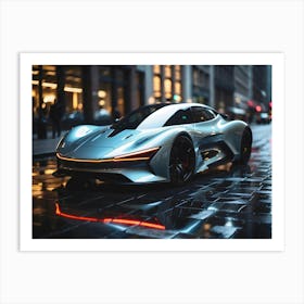 Futuristic Sports Car 3 Art Print