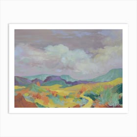 Road To The Desert Art Print