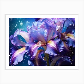 Purple Iris 1 Art Print