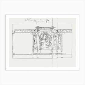 Panel With Variants Of The Fouquet Boutique, Alphonse Mucha Art Print