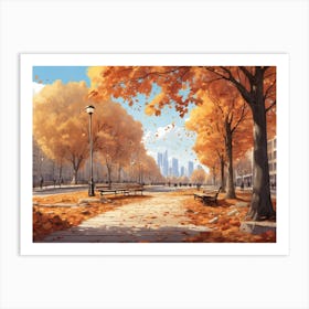 Autumn Park Art Print