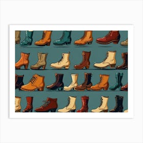 Women'S Boots Art Print