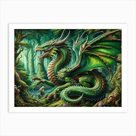 Dragon In The Forest 1 Art Print