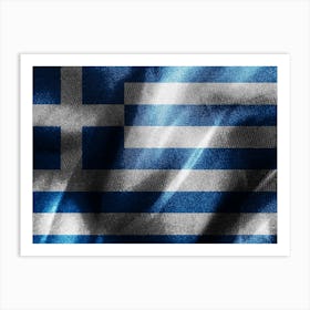 Greece Flag 1 Art Print