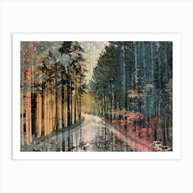 Forest Collage 2 Art Print