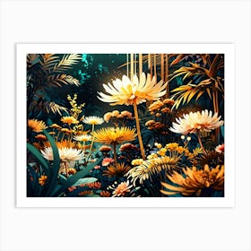 Night In The Garden Art Print