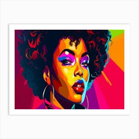 Afro Pop Art Art Print