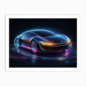 Futuristic Car 2 Art Print