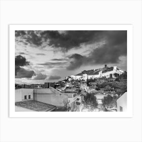 Capdepera Mallorca Cala Ratjada beautiful view of medieval castle and old town Art Print