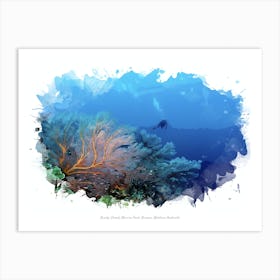 Rowley Shoals Marine Park, Broome, Western Australia Art Print