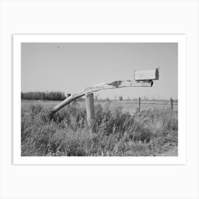 Mailbox On Farm Near Littlefork, Minnesota By Russell Lee Art Print