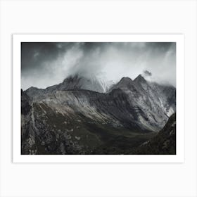 Stormy Mountain Sky Art Print