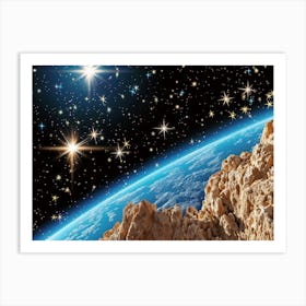 Earth From Space Art Print