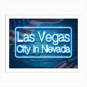 Las Vegas City In Nevada Art Print