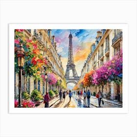 Paris Street 1 Art Print