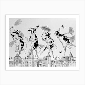 Tightrope Walkers Art Print