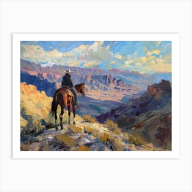 Cowboy In Death Valley California 3 Art Print