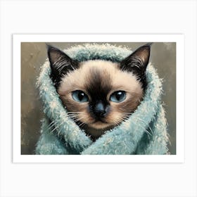 Bathroom Cat 9 Art Print