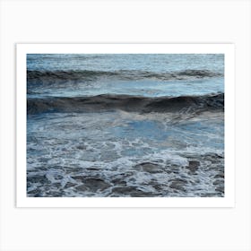 Sea water with elegant waves Art Print