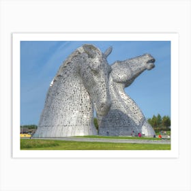 Kelpies , Falkirk , Scotland Art Print