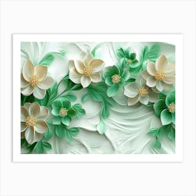 Paper Flowers 80 Art Print