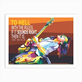 EDDIE VAN HALEN QUOTES Art Print