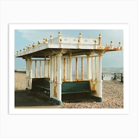 Old Hut On The Beach Art Print