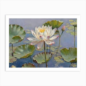 Lotus blooming Art Print