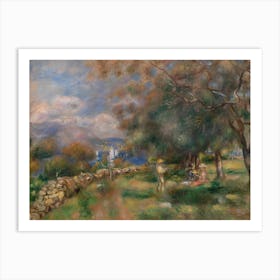 Peninsula Of Saint Jean, Pierre Auguste Renoir Art Print