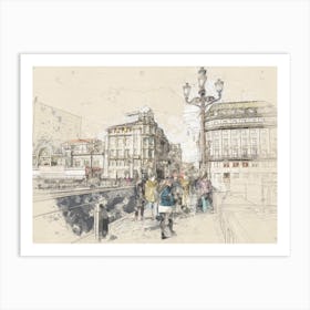 Areatzako Zubia . Bilbao. Art Print