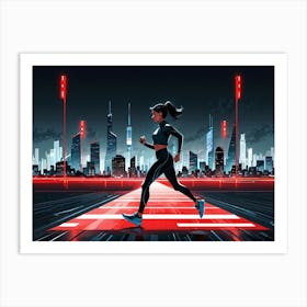 Runner In The City Art Print