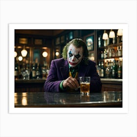 Joker At The Bar 2 Art Print