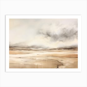 Neutral Landscape Oil Painting Art Print