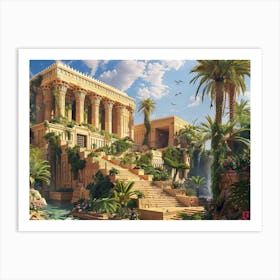 Egyptian Temple 15 Art Print