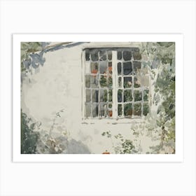 Window In The Garden Art Print