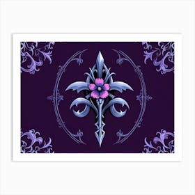 Purple Flower 1 Art Print