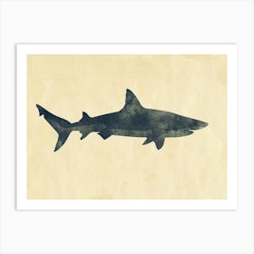 Isistius Genus Shark Silhouette 5 Art Print